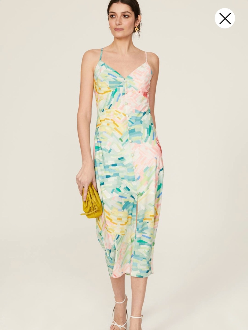 Slate & Willow Watercolor Slip Dress